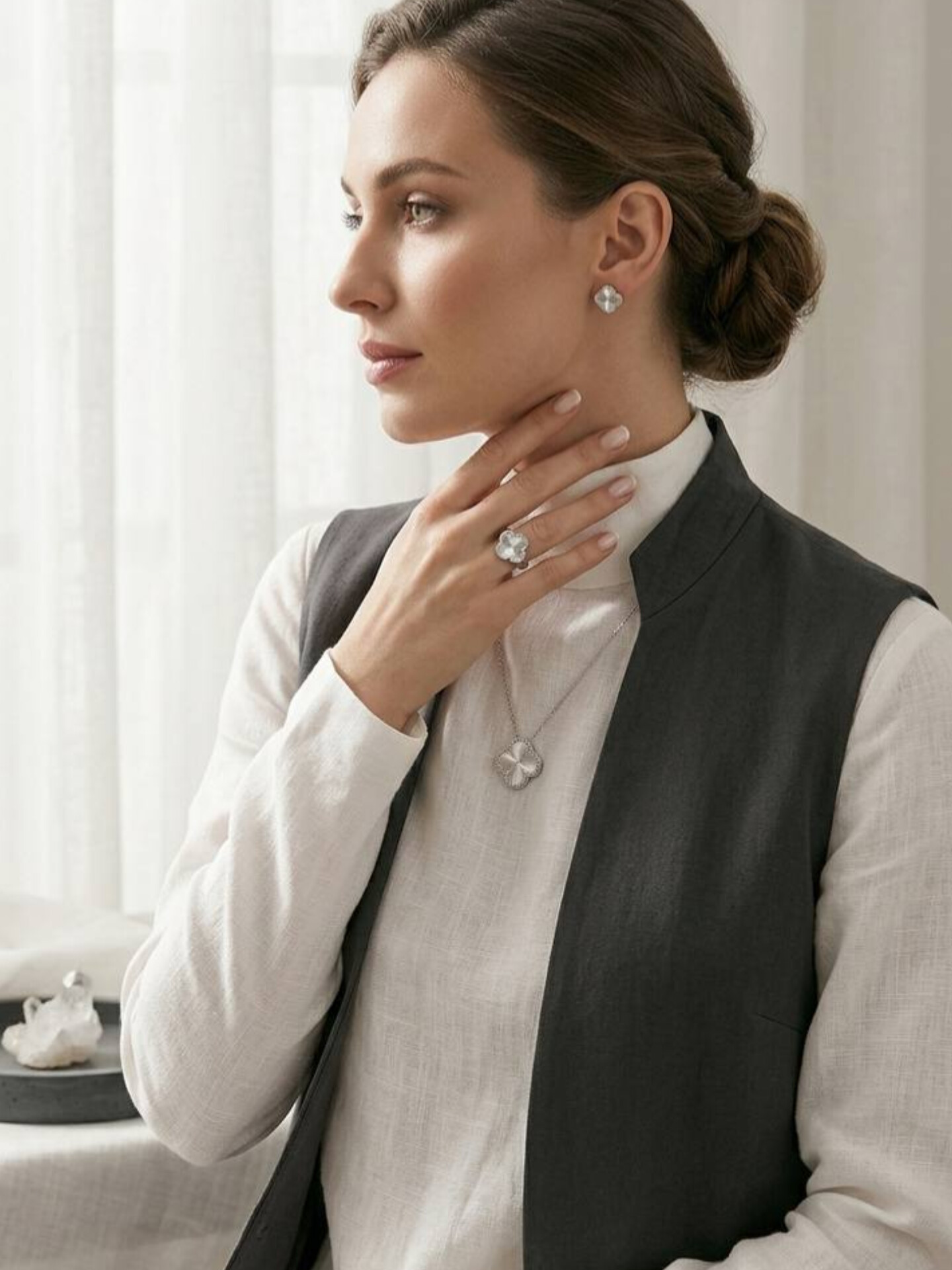 سرویس نقره زنونه طرح ونکلیف
